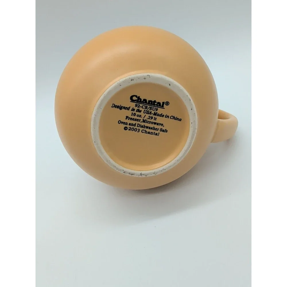 Chantel Stoneware Yellow Round Potbelly Creamer Pitcher Replacement